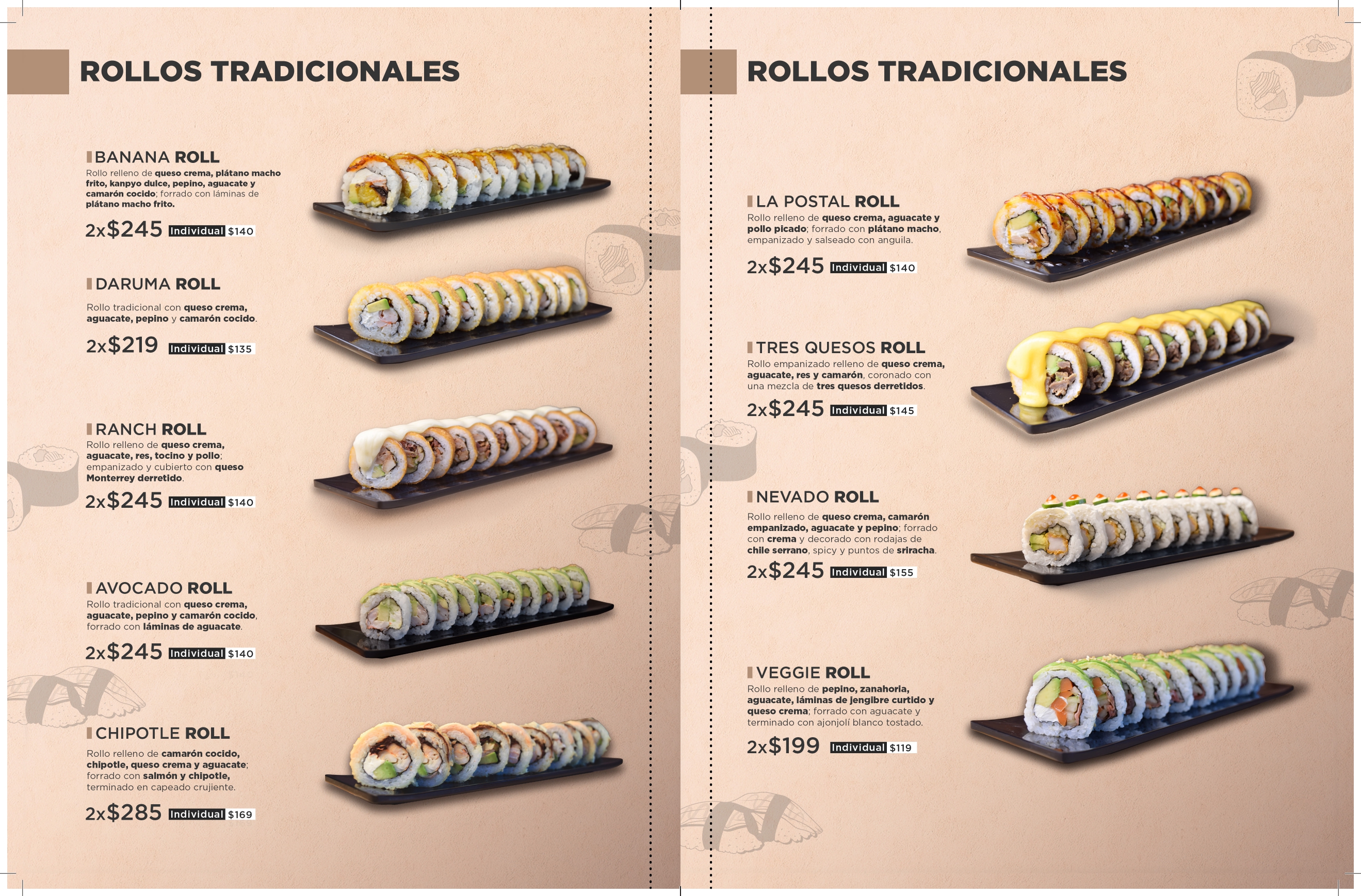 Menú La Postal página 4