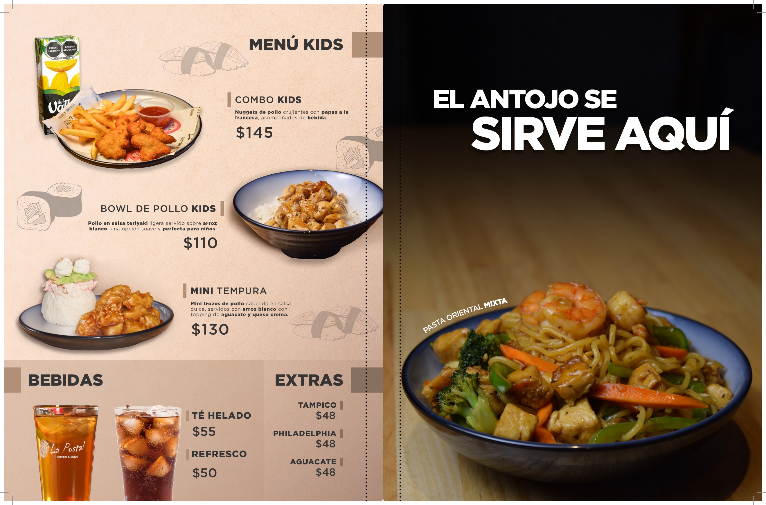 Menú La Postal página 8